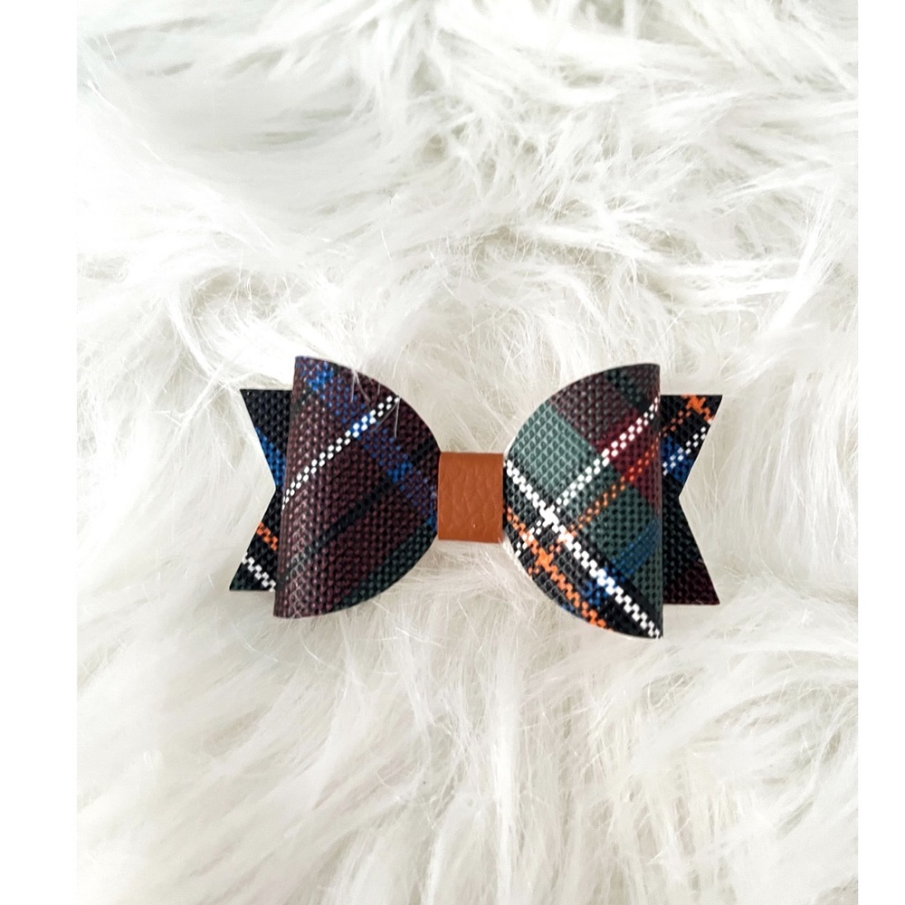 Plaid Bow w/ Brown Middle (Small Bow) 🎀